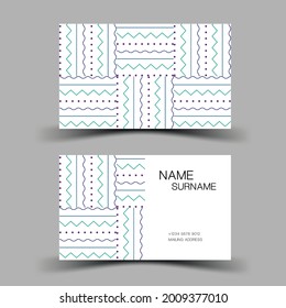 Business card template, minimal vector design editable. illustration EPS10