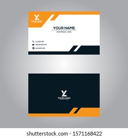 business card template modern abstract design 