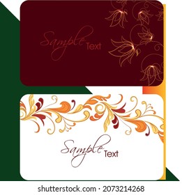 Business Card Template, Modern horizontal name card, Flat Style Vector Illustration. Stationery Design and visiting card, Creative and professional business card.