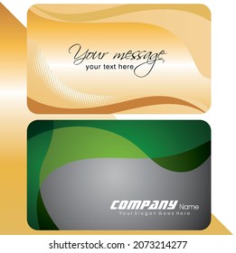 Business Card Template, Modern horizontal name card, Flat Style Vector Illustration. Stationery Design and visiting card, Creative and professional business card.