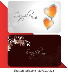 Business Card Template, Modern horizontal name card, Flat Style Vector Illustration. Stationery Design and visiting card, Creative and professional business card.