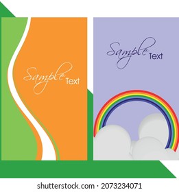 Business Card Template, Modern horizontal name card,