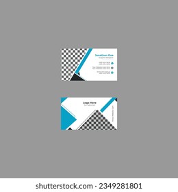 plantilla de tarjeta de visita, tarjeta de visita, presentación moderna, tarjeta de visita para uso personal y profesional, diseño geométrico, tarjeta de visita abstracta, 