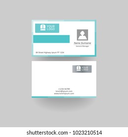 business card template. modern business card vector illustration