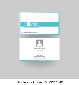 business card template. modern business card vector illustration