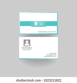 business card template. modern business card vector illustration