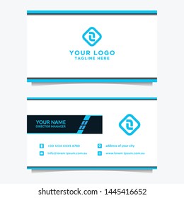 Business card template. Modern vector design