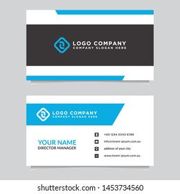 Business card template. Modern vector design