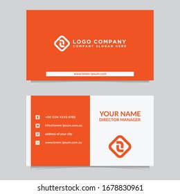 Business card template. Modern vector design