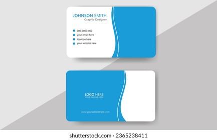 Business card, template, presentation, design, vector, creative, card, white, blue, 