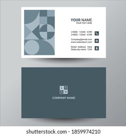 Business Card Template With Retro Style