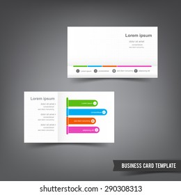 Business Card template set 032 clear style dot element vector illustration eps10
