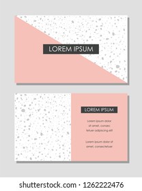 Business card template set. Vector illustration