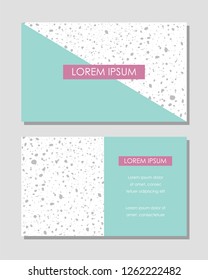 Conjunto de plantillas de tarjeta de visita. Ilustración del vector