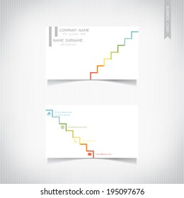 Business card template set, vector eps10