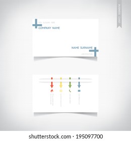 Business card template set, vector eps10