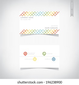 Business card template set, vector eps10