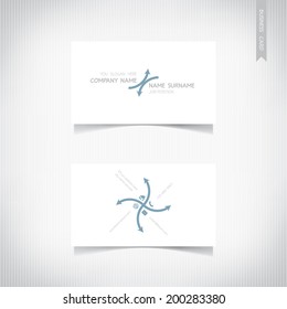 Business card template set, vector eps10