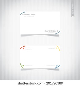 Business card template set, vector eps10