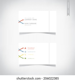 Business card template set, vector eps10