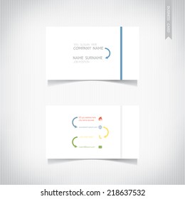 Business card template set, vector eps10