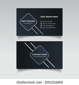 Plantilla de tarjeta de visita y tarjeta de visita simple