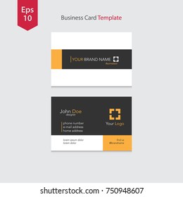 Business Card Template. Simple Vector Illustration. Modern And Creative Design Style