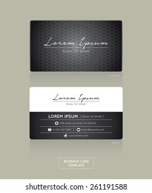 business card template vector