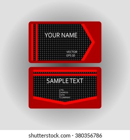 Business card template in vector.