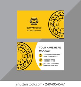 Business card template vector art illustration. professional and modern corporate minimalist abstract style. Creative visiting card design.