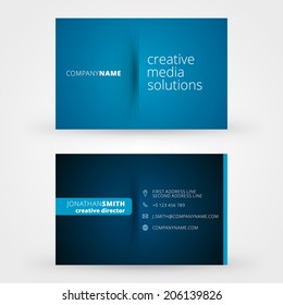 Business card template vector background 