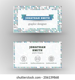 Business card template vector background 
