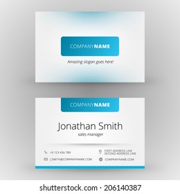 Business card template vector background 