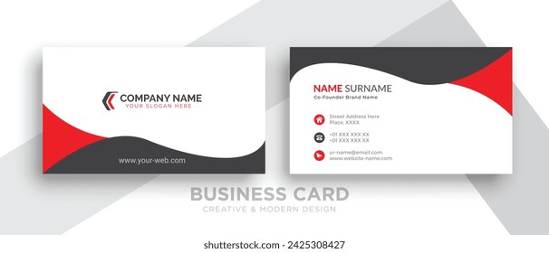 Business card template vector background
