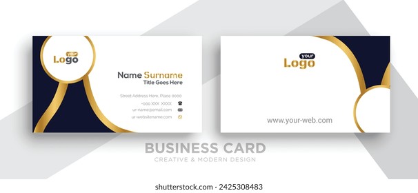 Business card template vector background