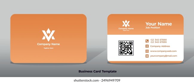 Business card template vector color abstract geometry card business finance industrial people