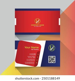 Business card template vector color abstract geometry card business finance industrial people