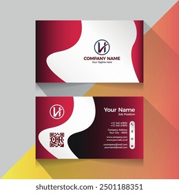 Business card template vector color abstract geometry card business finance industrial people