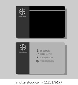 Business card template, vector design editable