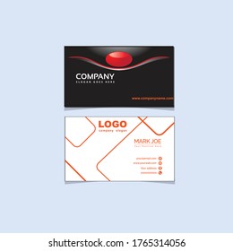 Business card template vector design 