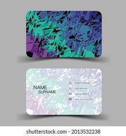 Business card template, vector design editable. illustration EPS10