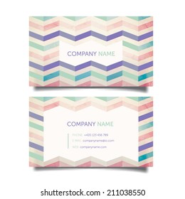Business card template, Vector design editable