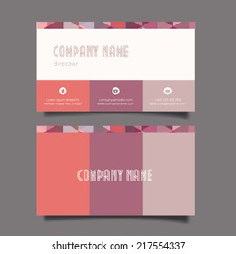 Business card template, Vector design editable
