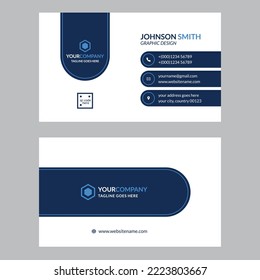 Plantilla de tarjeta de visita y diseño de vector