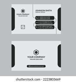 Plantilla de tarjeta de visita y diseño de vector
