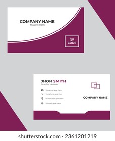 business card template vector design