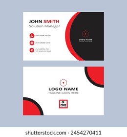 Business card template vector design
