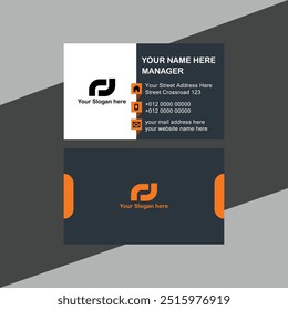 modelo de cartão de visita com design vetorial.