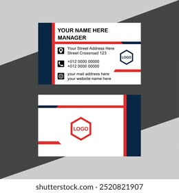 business card template vector design illustration.