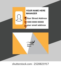 business card template vector design illustration.
